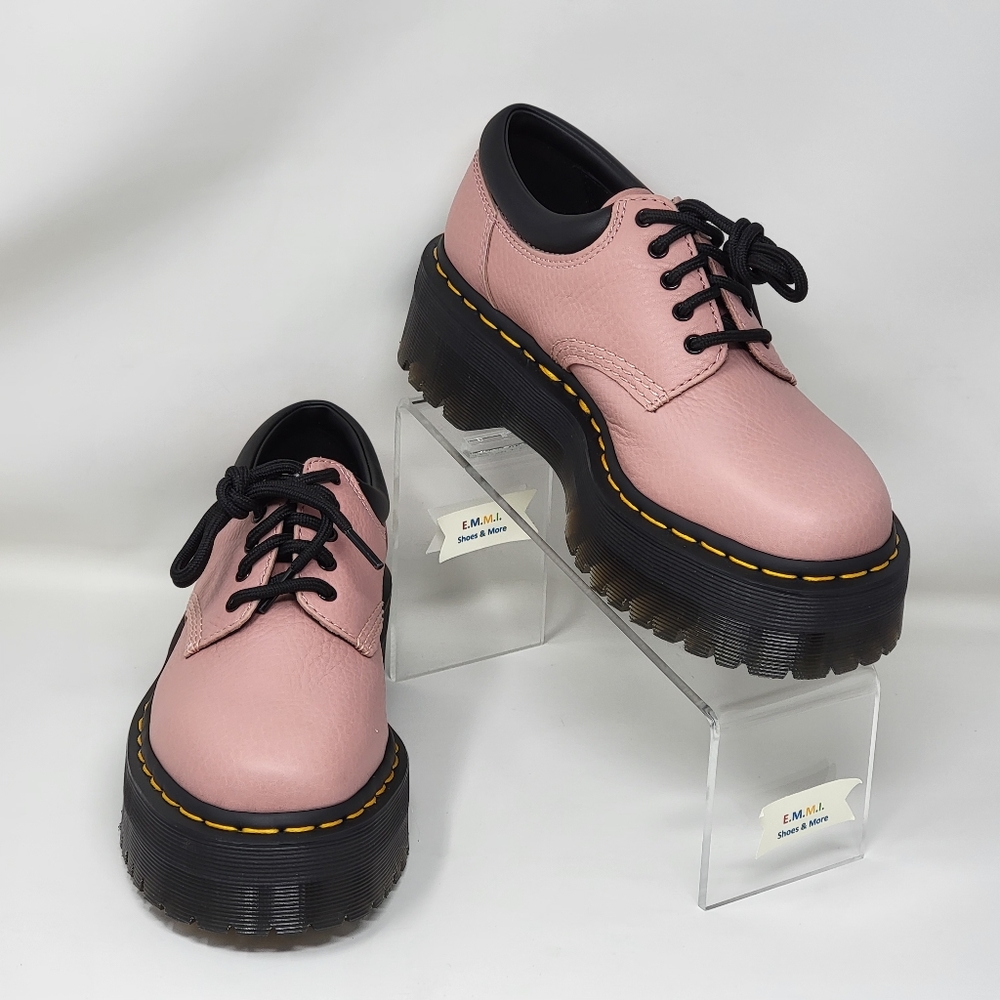 Dr Martens Pisa Leather Platform Shoes 8053 Quad Womens Size 7 New